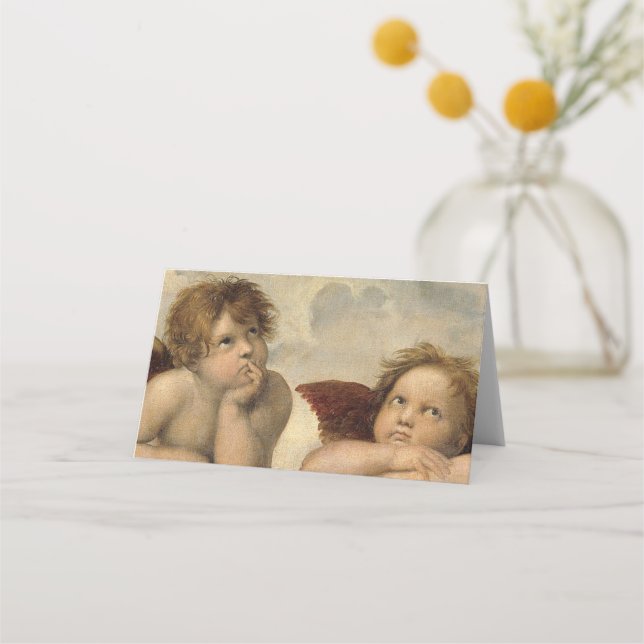 Tarjeta De Asiento Raphael Cherubs Angels (Anverso)
