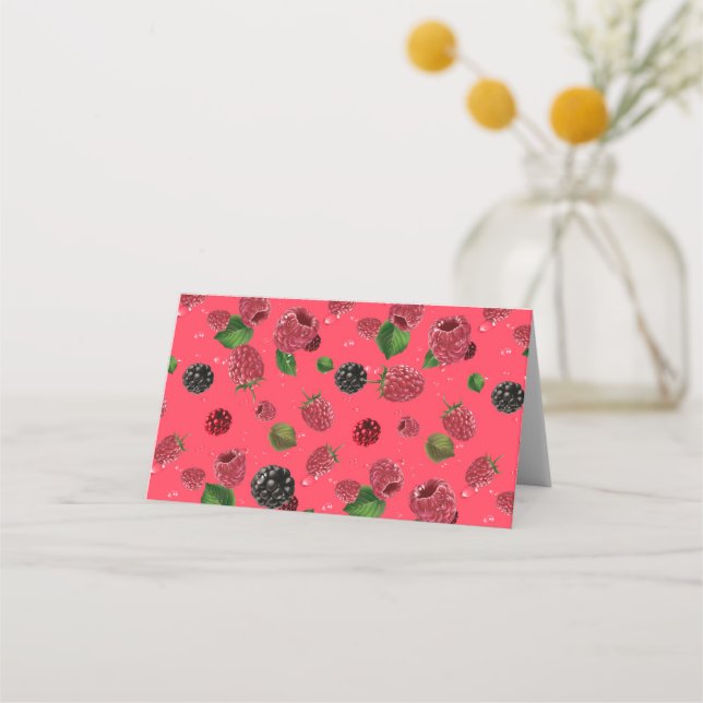 Tarjeta De Asiento Raspberry (Reverso)