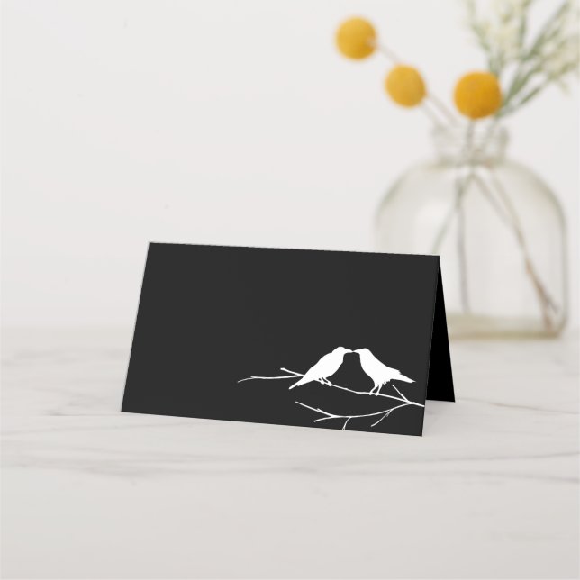 Tarjeta De Asiento Ravens Gothic Boda (Anverso)