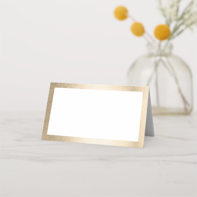 Tarjeta De Asiento RECEPCIÓN WEDDING elegante frontera de lujo de imi (Anverso)