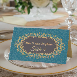 Tarjeta De Asiento Regenciycore placa de nombre Vintage Regency Elega