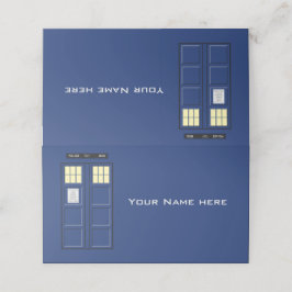 Tarjeta De Asiento Reino Unido - Policía Azul - Casilla 1