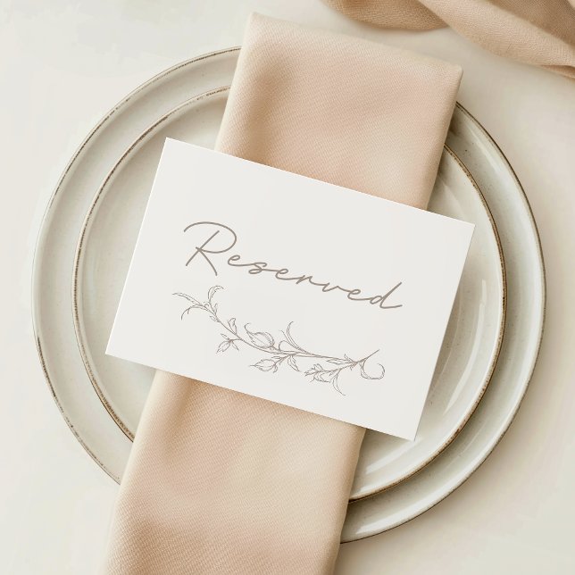 Tarjeta de Asiento Reservado para Invitado de Boda (Subido por el creador)