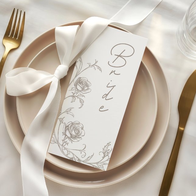Tarjeta de Asiento Reservado para la Novia en Boda (Subido por el creador)