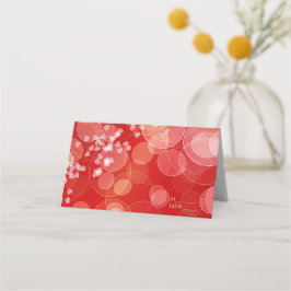 Tarjeta De Asiento Resumen de la textura del amor en Bokeh