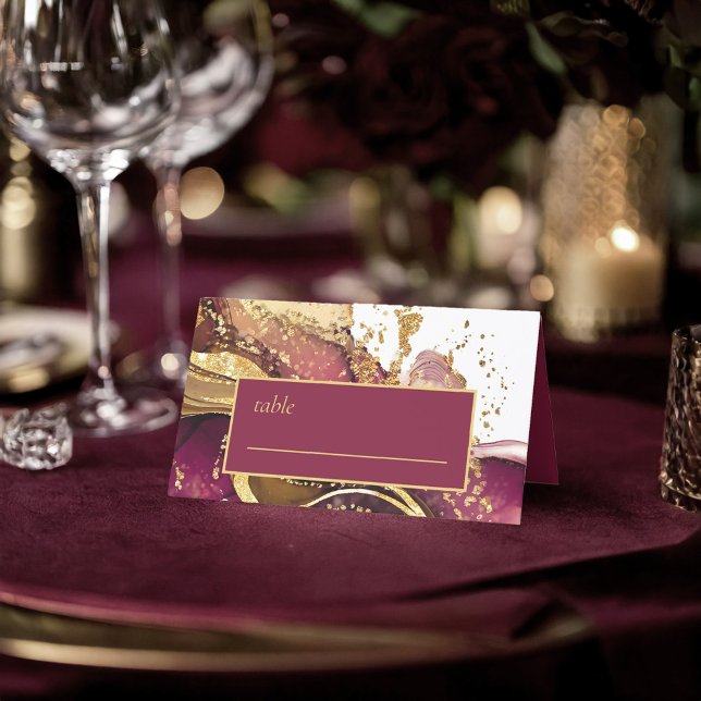 Tarjeta De Asiento Resumen Sparkling Boda Wine Red ID1018 (Subido por el creador)