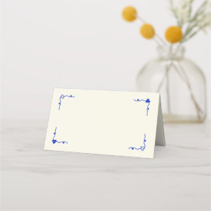 Tarjeta De Asiento Retro manuscrito Whimsical
