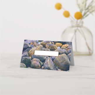 Tarjeta De Asiento Rocas coloridas
