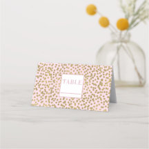 Rojeces Rosa y Lunares Dorados Confeti Elegante Ch