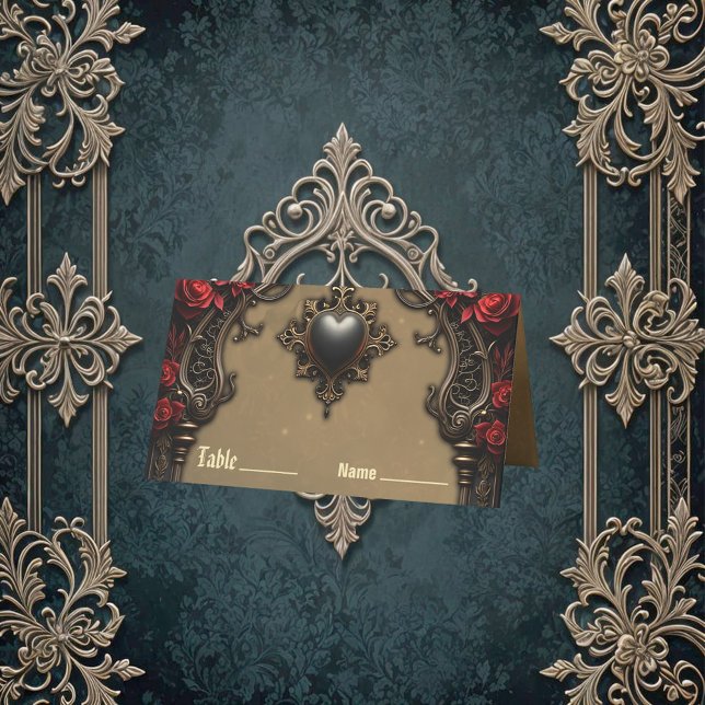 Tarjeta De Asiento Romance gótico: Pasión oculta. (Subido por el creador)