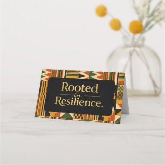 Tarjeta De Asiento Rooted in Resilience Favor Bag Topper
