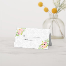 Tarjeta De Asiento Ropa Y Flores