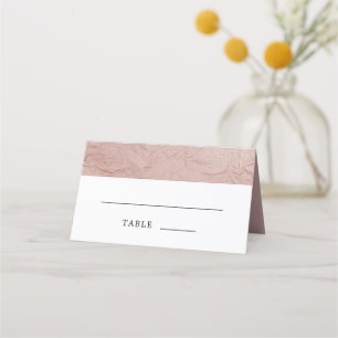 Tarjeta De Asiento Rosa Boda rosado