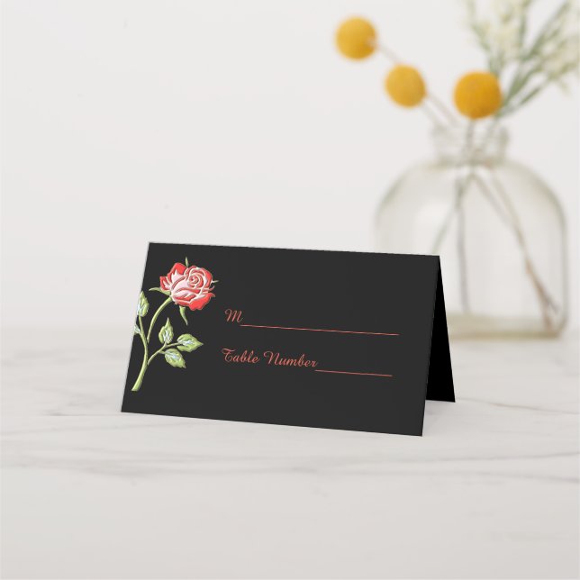 Tarjeta De Asiento Rosa de color sencillo (Anverso)