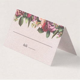 Tarjeta De Asiento Rosa de Rubor