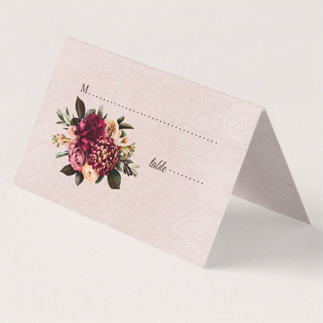 Tarjeta De Asiento Rosa de Rubor (Subido por el creador)