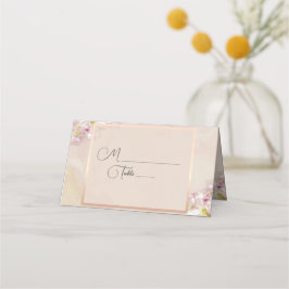 Tarjeta De Asiento Rosa Gold Azalea Boda