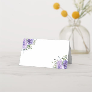 Tarjeta De Asiento Rosa púrpura seco Eucalyptus Floral Botánica