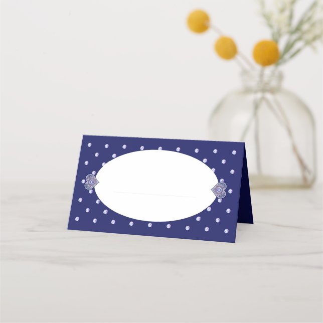 Tarjeta De Asiento Rosario azul (Anverso)
