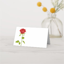 Tarjeta De Asiento Rosas Bodas Flores Rojas Flores Flores Flores Flor