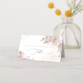 Tarjeta De Asiento Rosas de PixDezines H2 Hydrangeas Dusty