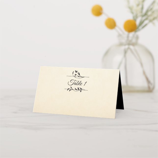 Tarjeta De Asiento Rosas de Victoria (Anverso)