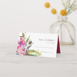 Tarjeta De Asiento Ruby Floral