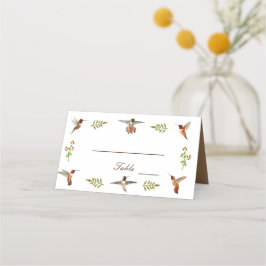 Tarjeta De Asiento Rufous Hummingbirds Boda