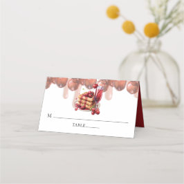 Tarjeta De Asiento Ruptura Nupcial Primavera Cereza