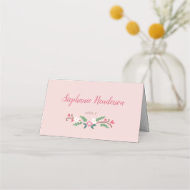 Tarjeta De Asiento Rústico Romántico Floral