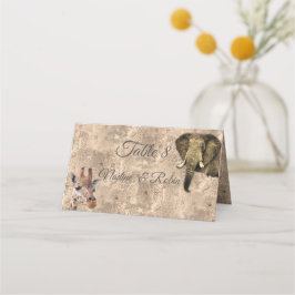 Tarjeta De Asiento Safari al aire libre