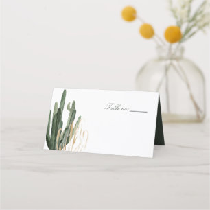 Tarjeta De Asiento Saguaro Cactus moderno Boda Place Cards