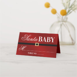 Tarjeta De Asiento Santa Bebé | NAVIDADES BABY SHOWER