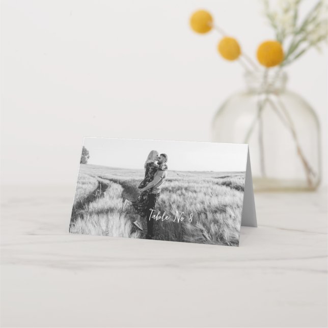 Tarjeta De Asiento Sencilla y elegante tabla de Bodas Boho sin tarjet (Anverso)