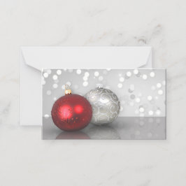 Tarjeta De Asiento Shimmery Christmas Ornaments Gift Certificate