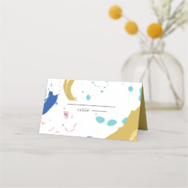 Tarjeta De Asiento Silhouette de Bride y Groom