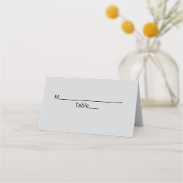 Tarjeta De Asiento simple mínimo blanco clásico edi bat mitzvah