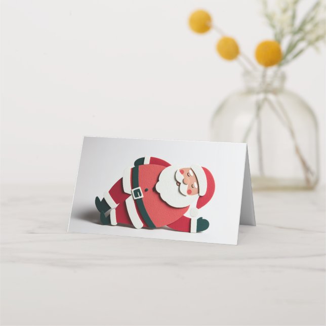 Tarjeta De Asiento Small Fun Santa Card for Christmas Gifts  (Anverso)