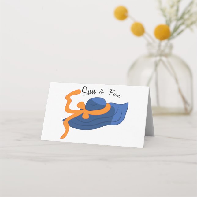 Tarjeta De Asiento Sol Y Diversión (Anverso)