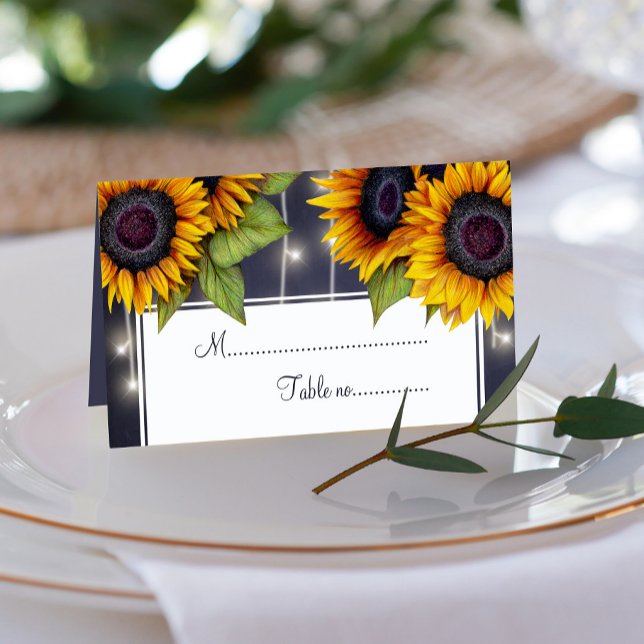 Tarjeta De Asiento Sombrillas rusas y luces boda lugar de mesa (Subido por el creador)