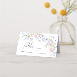 Tarjeta De Asiento Spring Wildflowers Wedding Table Number