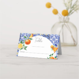 Tarjeta De Asiento Spritz Mediterráneo Lugar de mesa para ducha de no