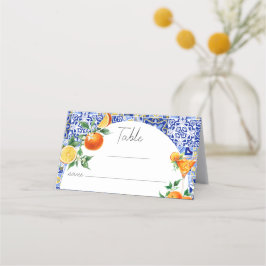 Tarjeta De Asiento Spritz Mediterráneo Lugar de mesa para ducha de no