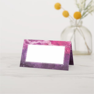 Tarjeta De Asiento Stardust Cosmic Pink Boda