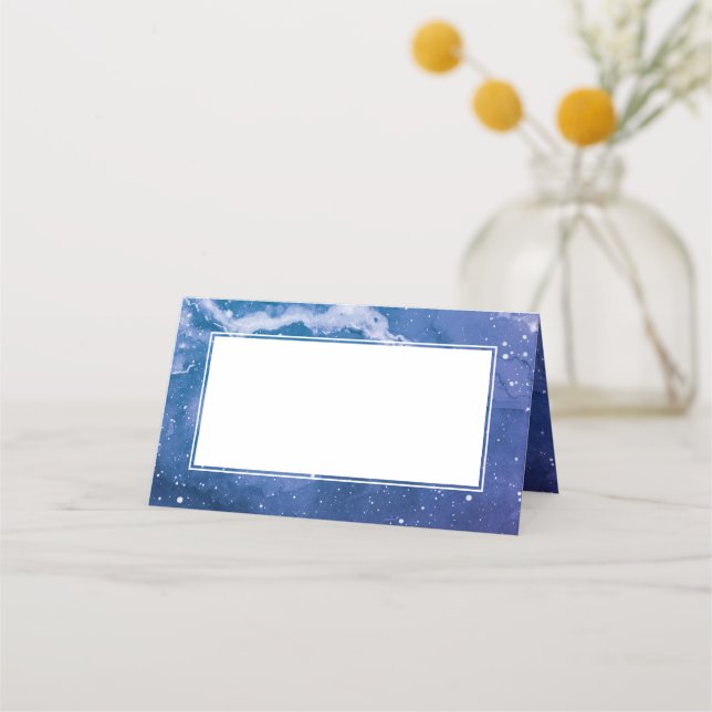 Tarjeta De Asiento Stardust Cosmic Violet Boda (Anverso)