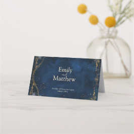 Tarjeta De Asiento Starry Night Romance Boda