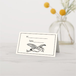 Tarjeta De Asiento Stork #2 Género de Baby Shower revela Ivory BG