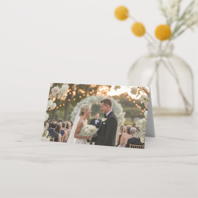 Tarjeta De Asiento stylish wedding invitation and wedding celebration (Anverso)