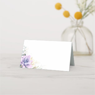 Tarjeta De Asiento Suculentas hojas de oro de vegetación Boda