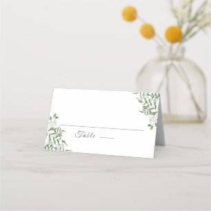 Tarjeta De Asiento Suculento presupuesto Eucalyptus deja Boda